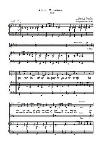 Gesù Bambino Partitions gratuites